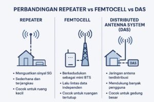 Perbandingan Repeater vs Femtocell vs DAS