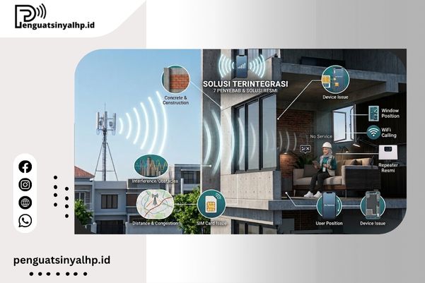 7 Penyebab Sinyal HP Sering Drop di Rumah & Ruko Serta Solusi Praktis Tanpa Biaya