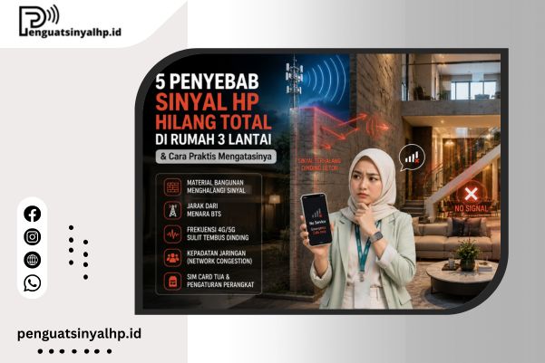 5 Penyebab Sinyal HP Hilang Total di Rumah 3 Lantai & Cara Praktis Mengatasinya